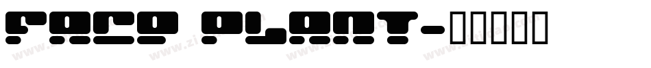 Face plant字体转换